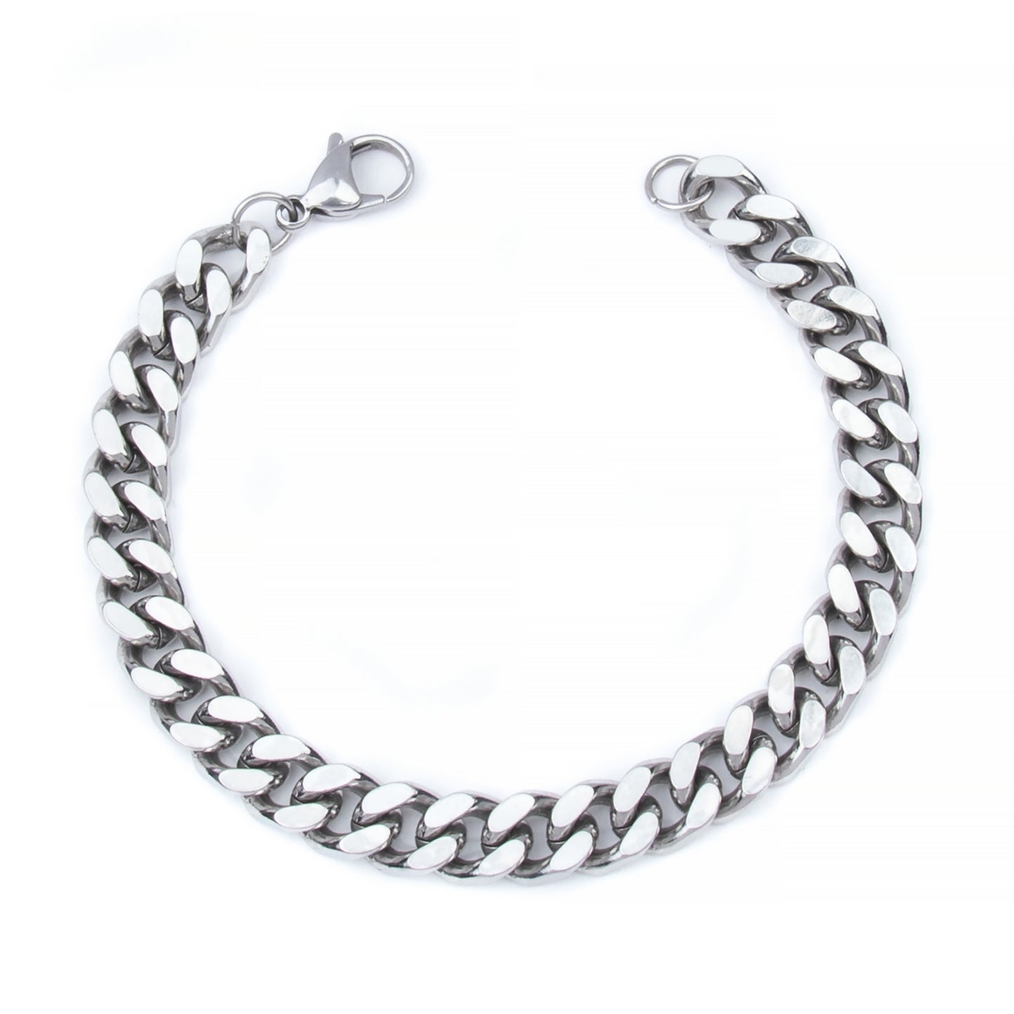 Curb link chain bracelet