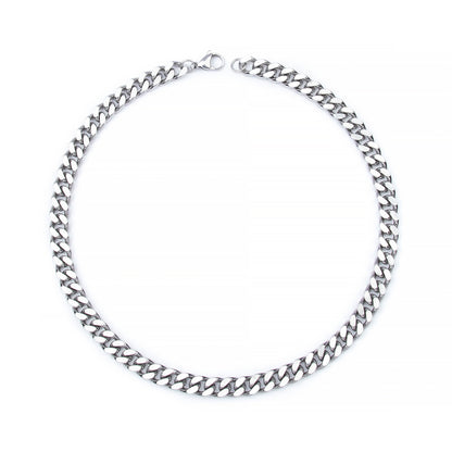 Curb link choker necklace