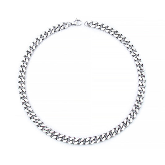 Curb link choker necklace